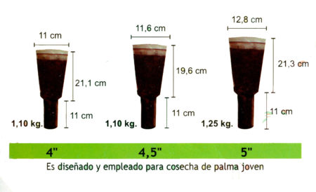 Palines 4", 4,5" y 5"